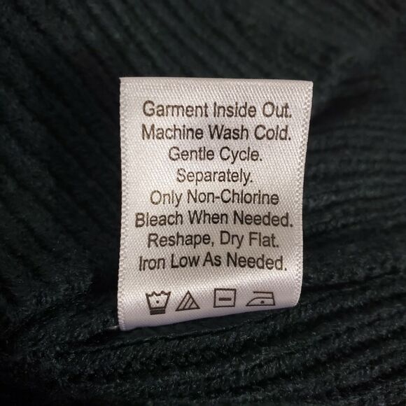 Coldwater Creek Womens Sweater Large Knit Green Short Sleeve Ribbed Pullover - Picture 10 of 10